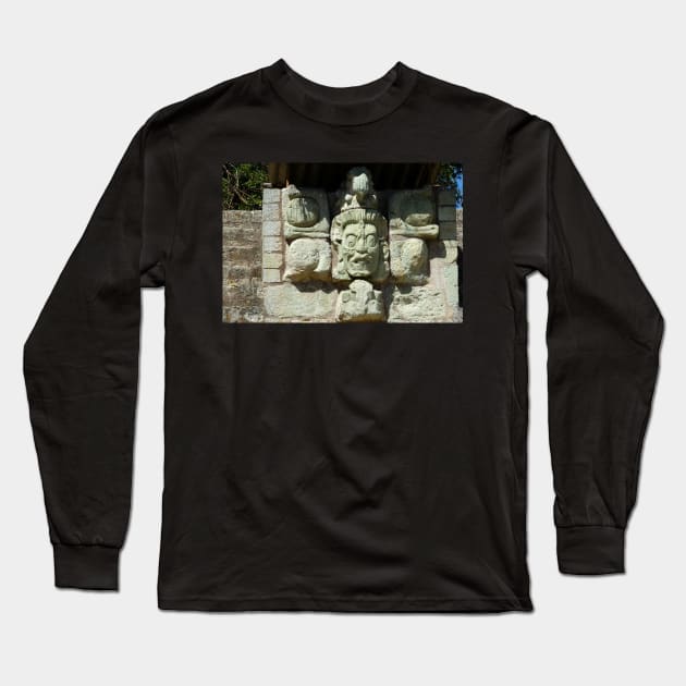 Honduras - Site archéologique de Copán Ruinas Long Sleeve T-Shirt by franck380
